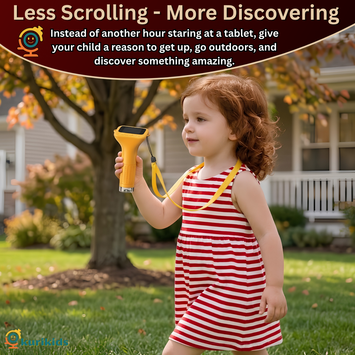The BugScope: Digital Microscope for Kids with a 2.0 inch Screen (YELLOW ONLY)