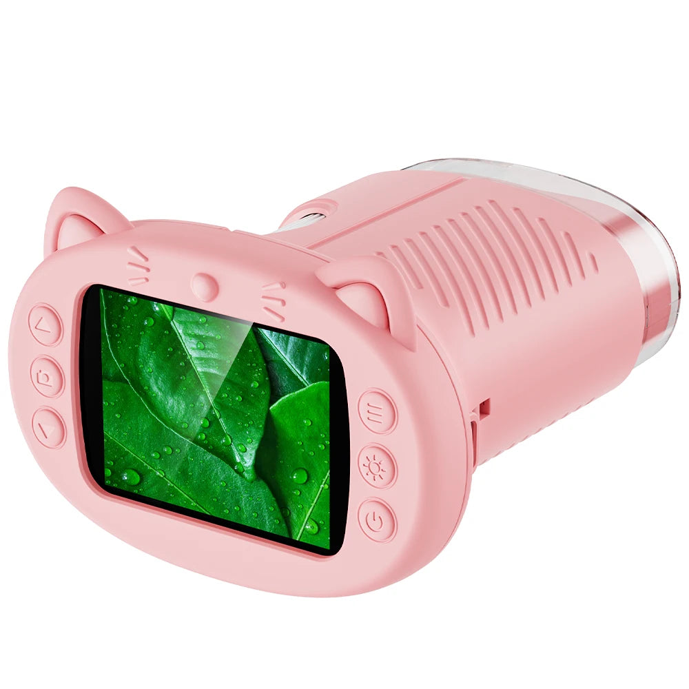 Kids Digital Microscope – 1000X Pocket Explorer with 2.4" HD Screen