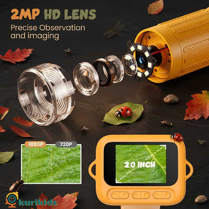 The BugScope: Digital Microscope for Kids with a 2.0 inch Screen (YELLOW ONLY)