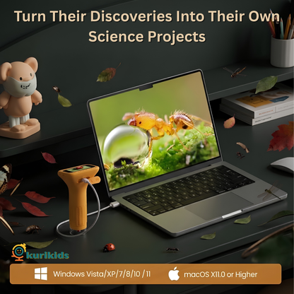 The BugScope: Digital Microscope for Kids with a 2.0 inch Screen (YELLOW ONLY)