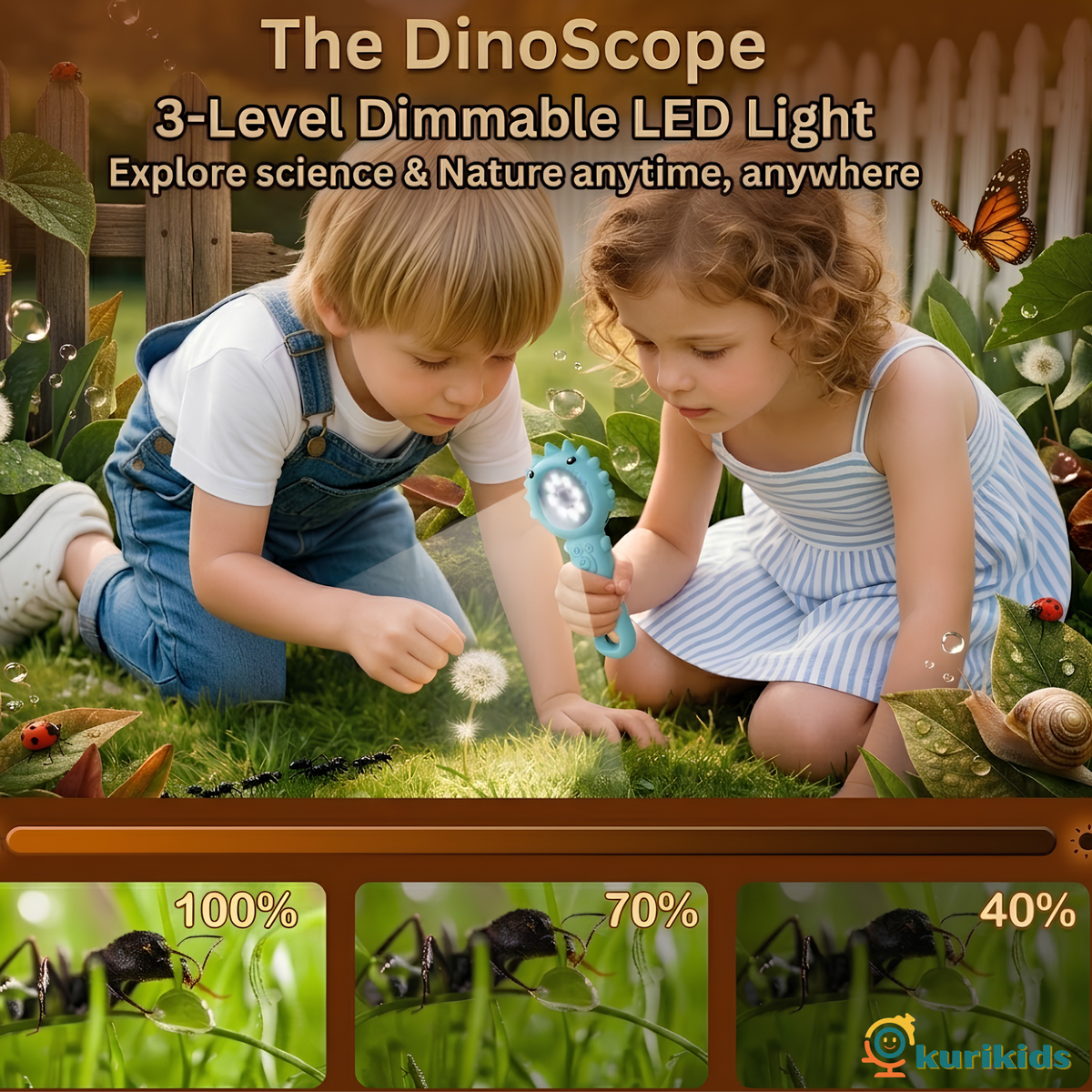 The DinoScope: Digital Microscope for Toddlers (BLUE ONLY)