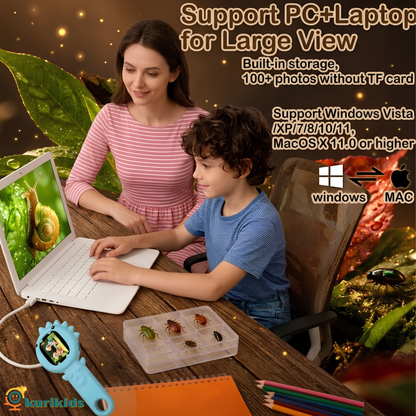 The DinoScope: Digital Microscope for Toddlers (BLUE ONLY)